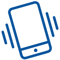 Smart phone in McCree blue