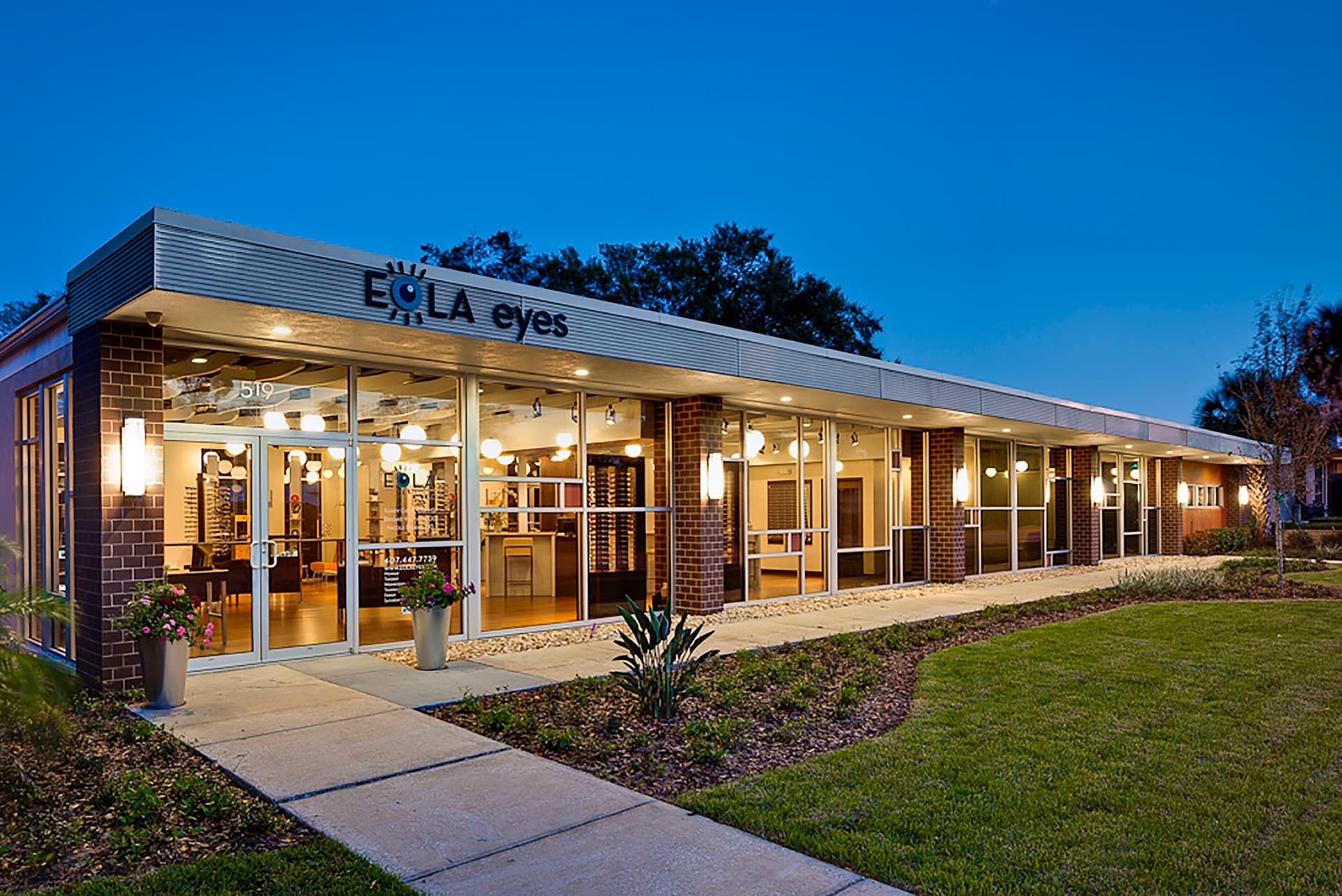 Construction management services for Eola Eyes Vision center in Orlando Florida