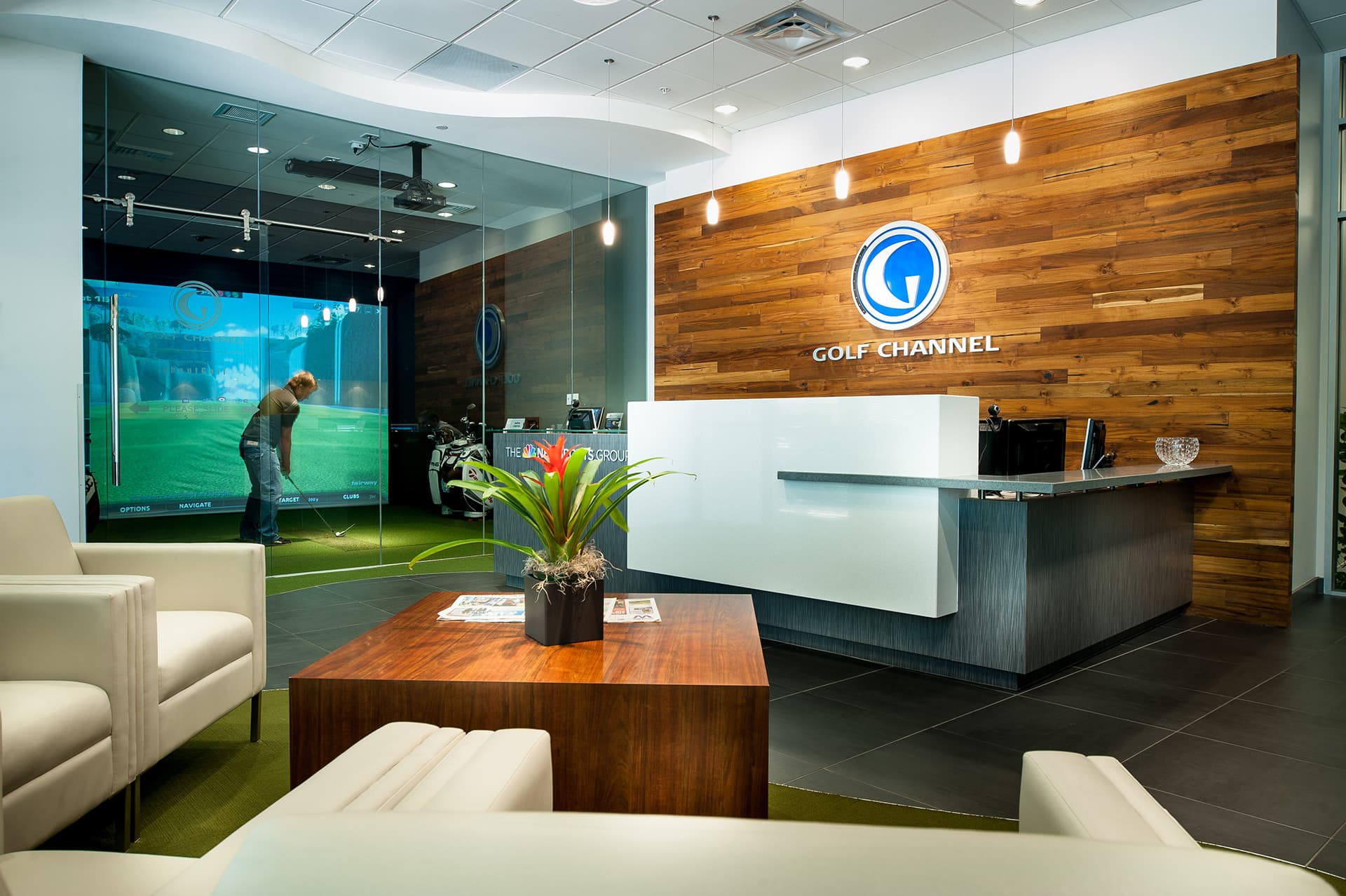 Modern state-of-the-art office renovation for NBC Sports The Golf Channel