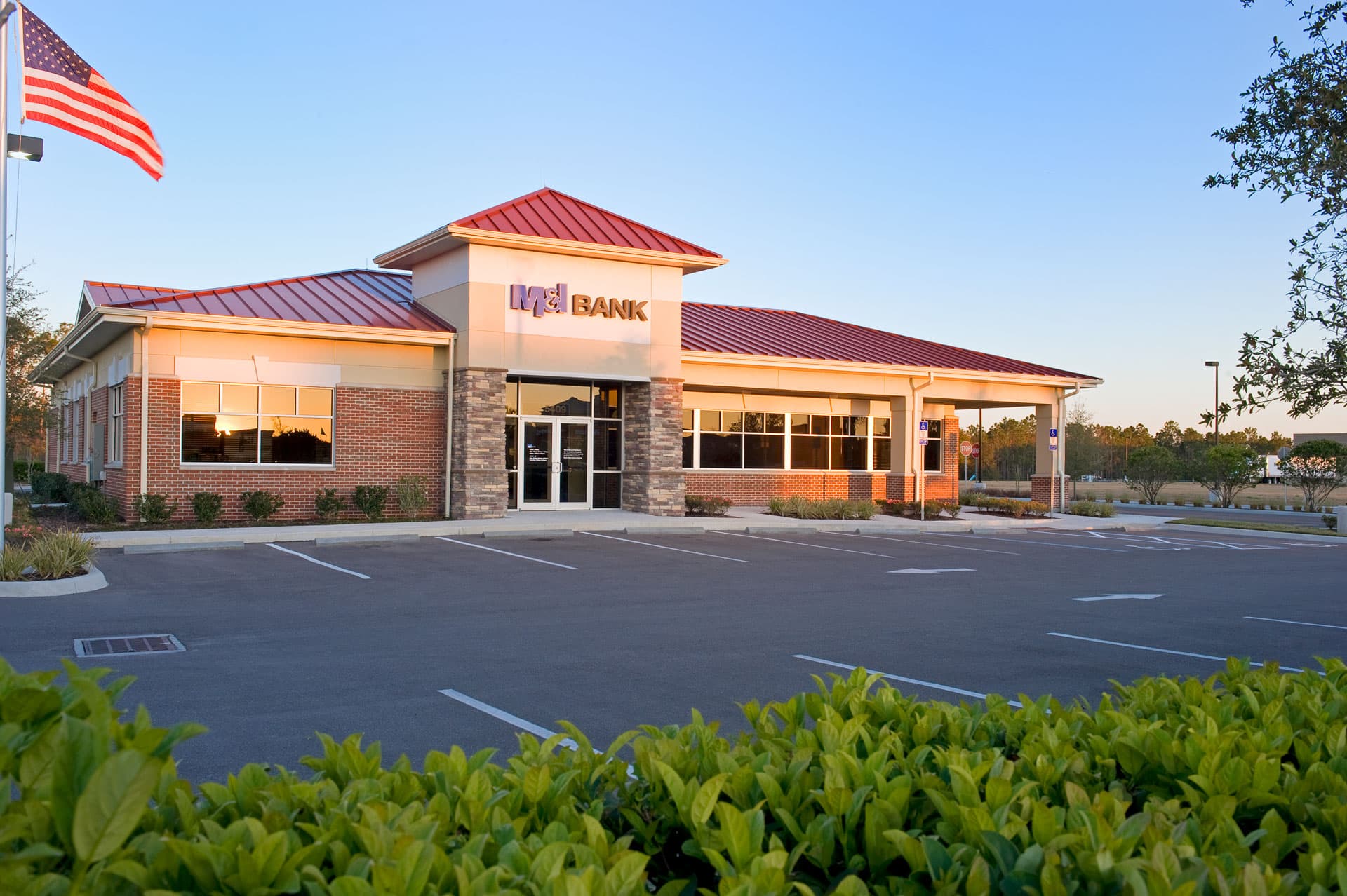 New construction for local financial institution M&I Bank office in Oviedo Florida