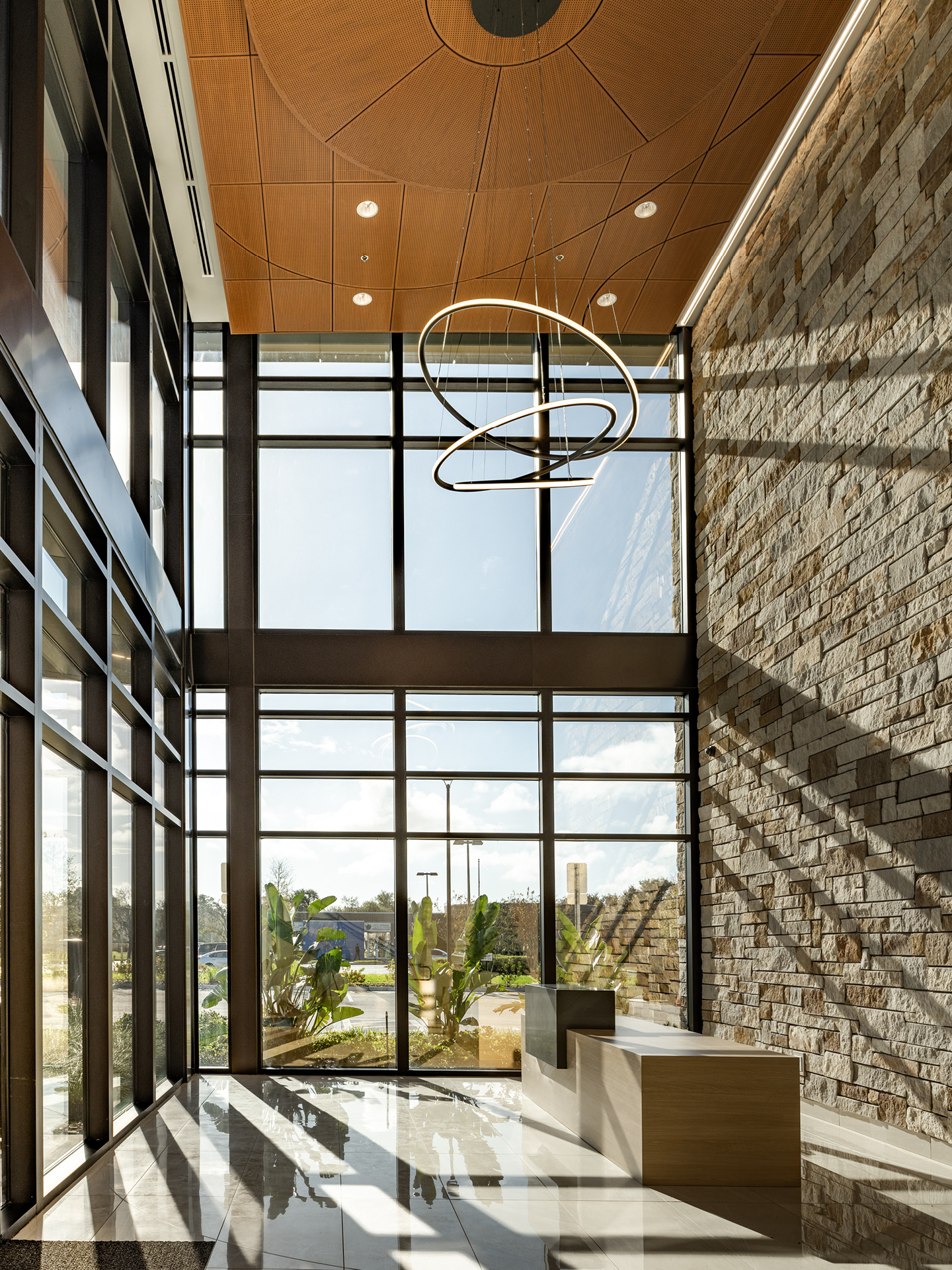 Healthy West Orange Office Building Interior Lobby