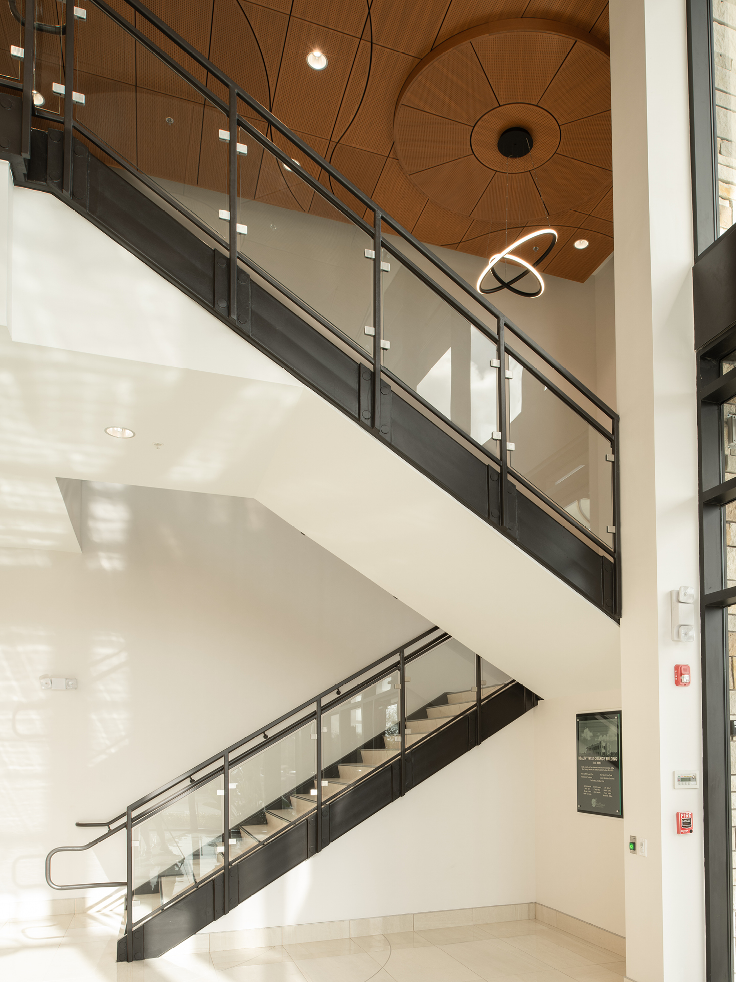 Healthy West Orange Office Building Stairwell